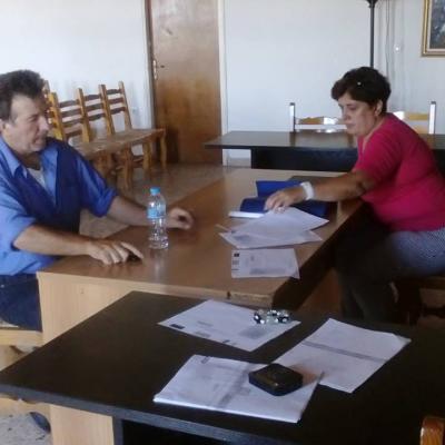 Συνάντηση με το σύλλογο αλιέων στην Ικαρία, τον Ιούλιο του 2016